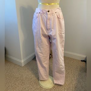 Baby Pink Chic Straight Leg Jeans